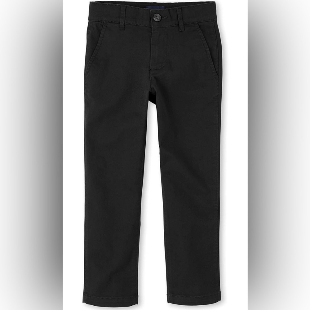 The Children's Place Boys' Single Stretch Skinny Chino Pants black size 14
